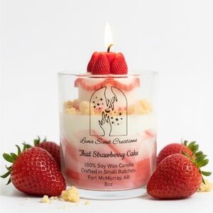 That Strawberry Cake Candle